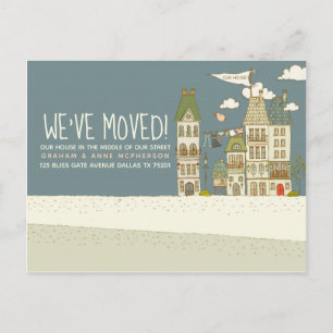 Modern We've Moved Change of Address Postcard