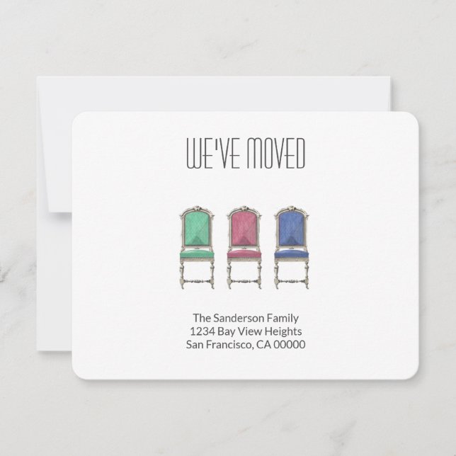 Modern We've Moved Family Moving Announcement (Front)