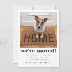 Modern We've Moved Pet Photo Moving Announcement
