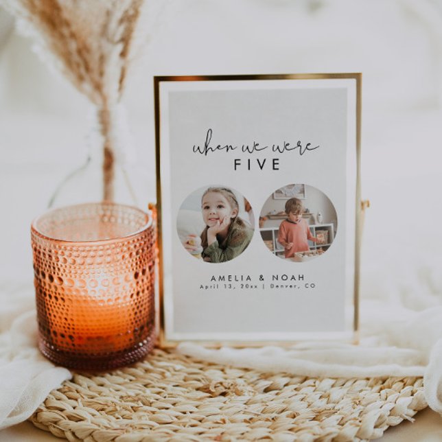 Modern When We Were Age Photo Table Number (Creator Uploaded)