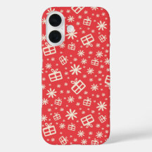 Modern Whimsical Red Beige Christmas