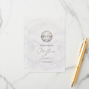 Modern Whimsy Dolphin Wedding Enclosure Card