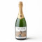 Modern Whimsy Minimal Wedding Champagne Labels