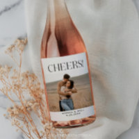 Modern Whimsy Minimal Wedding Wine Labels