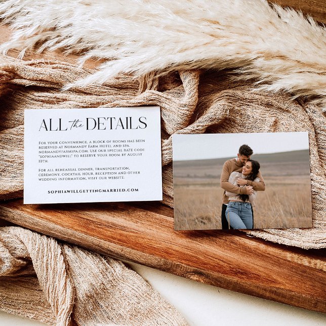 Modern Whimsy Wedding Details Enclosure Card (Creator Uploaded)