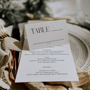 Modern Whimsy Wedding Table Place Cards