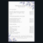 Modern White Blue Leafy Flyer<br><div class="desc">Modern leafy flyer in white,  blue. Edit your product in minutes by adding your data. You can change the font/colour/position by "further personalisation".</div>