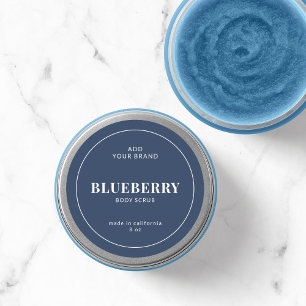 Modern White Border Editable Colour Product Label