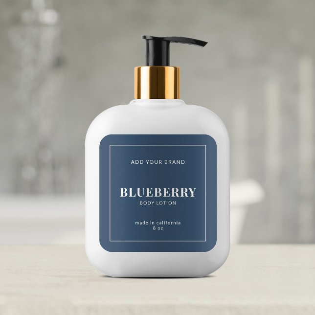 Modern White Border Editable Colour Product Label (Creator Uploaded)