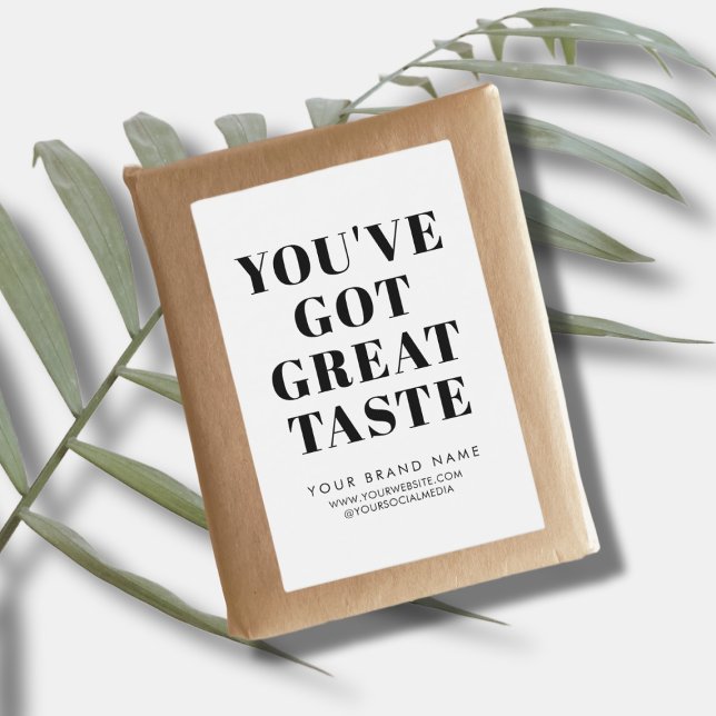 Modern white box seal packaging label (Creator Uploaded)