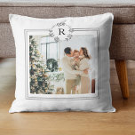 Modern White| Family Photo | Initial Cushion<br><div class="desc">Modern White| Family Photo | Initial Pillows make for thoughtful and practical gifts, offering comfort and relaxation to the recipient. Here's a description of pillows as a gift: Give the gift of ultimate comfort and relaxation with these luxurious pillows. Crafted with the finest materials, these pillows are designed to provide...</div>