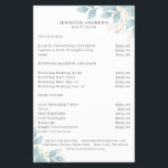 Modern, white-green Leafy Flyer<br><div class="desc">Modern leafy flyer in white,  green. Edit your product in minutes by adding your data. You can change the font/colour/position by "further personalisation".</div>