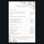 Modern, White Grey-Pink Leafy Flyer<br><div class="desc">Modern leafy flyer  in white,  grey-pink. Edit your product in minutes by adding your data. You can change the font/colour/position by "further personalisation".</div>