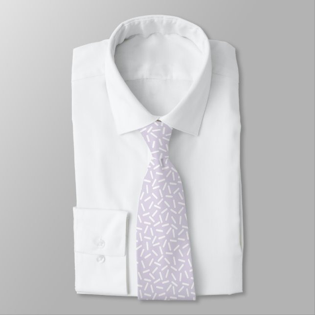 Modern white &grey tie (Tied)