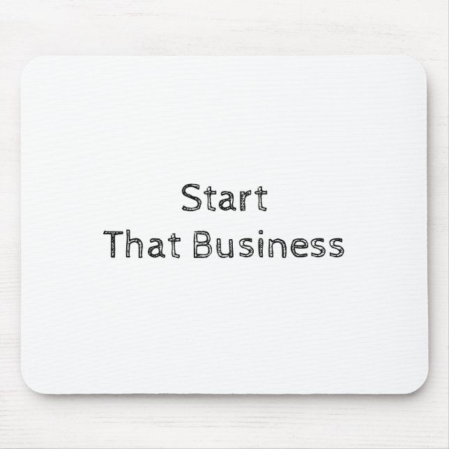 Modern White Inspirational Motivational Text Based Mouse Pad (Front)
