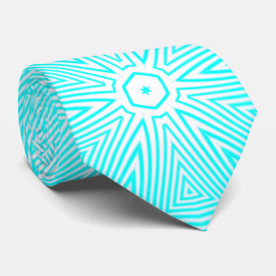 MODERN WHITE LIGHT TEAL GREEN CUTE Rmdesignflo55 Tie