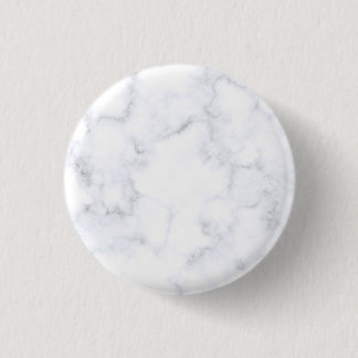 Modern White Marble 3 Cm Round Badge