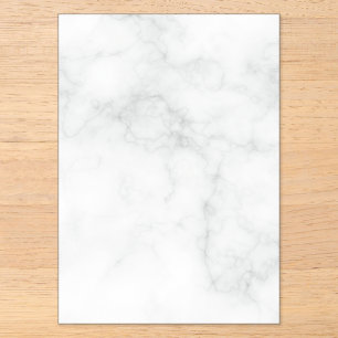 Modern White Marble Acrylic Invitations