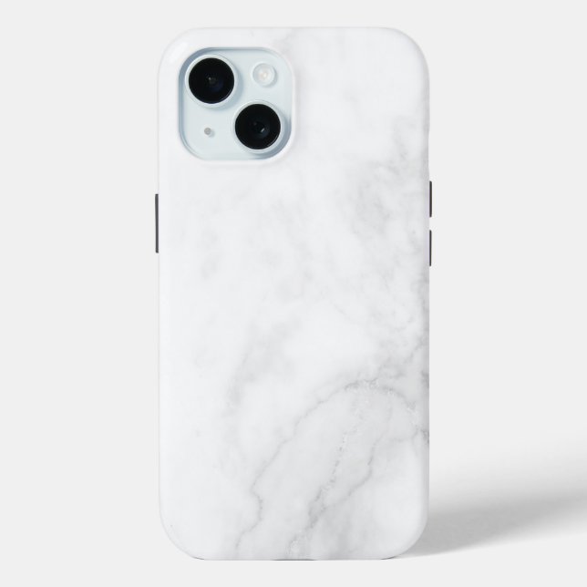 Modern White Marble Case-Mate iPhone Case (Back)