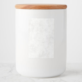 Modern White Marble Food Label