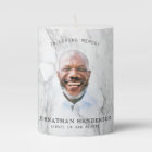 Modern White Marble In Loving Memory Photo Tribute