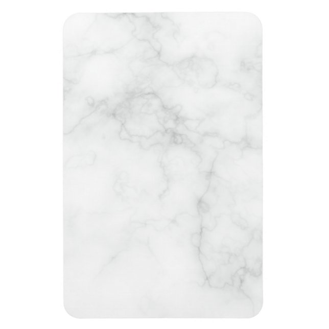 Modern White Marble Magnet (Vertical)