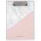 Modern White Marble with Pink Block Custom