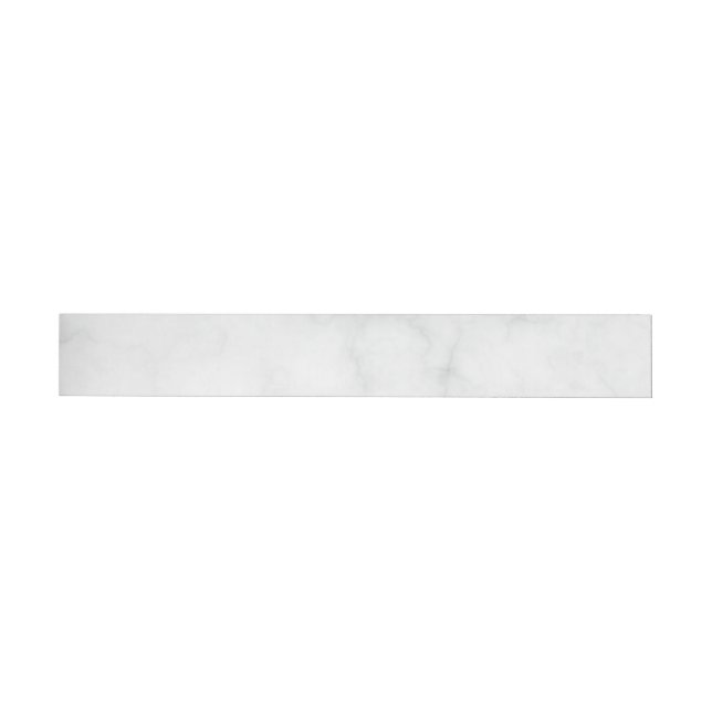 Modern White Marble Wrap Around Label (Individual)