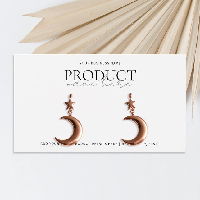 Modern White Minimalist Custom Display Card (Creator Uploaded)