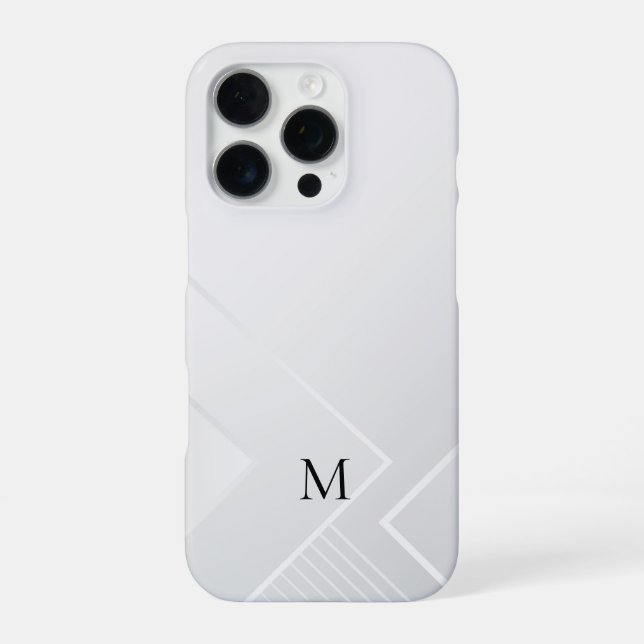 Modern White Pattern iPhone Case (Back)