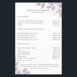 Modern, White Purple Leafy Flyer<br><div class="desc">Modern green layer in white,  purple. Edit your product in minutes by adding your data. You can change the font/colour/position by "further personalisation".</div>