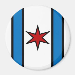 Modern White Shield Magnet