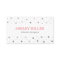 Modern White & Silver Polka Dot Business Card
