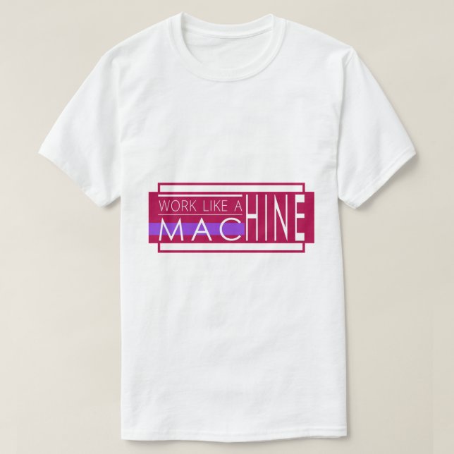 Modern White Text Typography Design T-Shirt (Design Front)