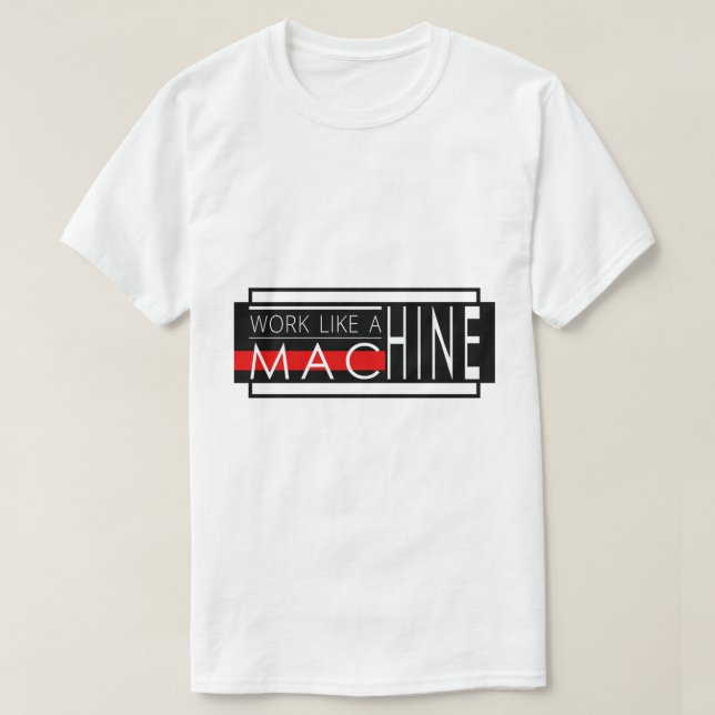 Modern White Text Typography Design T-Shirt (Design Front)