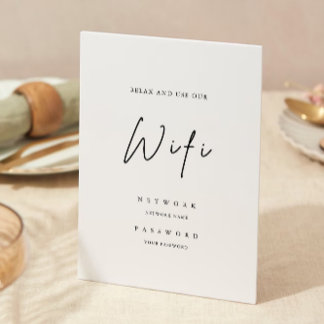 Modern Wifi Code, Wifi Connect Invitation