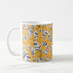 Modern wild flowers print. Floral exotic decoratio Coffee Mug