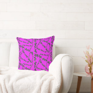 Modern wild purple zebra cushion