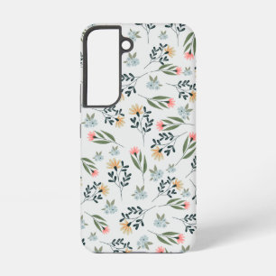 Modern Wildflower Botanical Pattern Samsung Galaxy Case