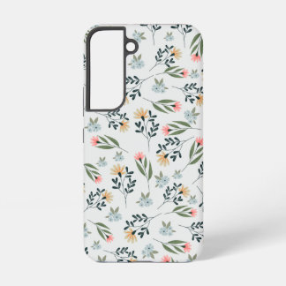 Modern Wildflower Botanical Pattern Samsung Galaxy Case