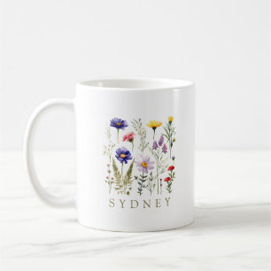 Modern Wildflower Coffee Mug