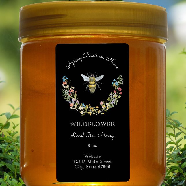 Modern Wildflower Honey Bee Apiary Product (Creator Uploaded)