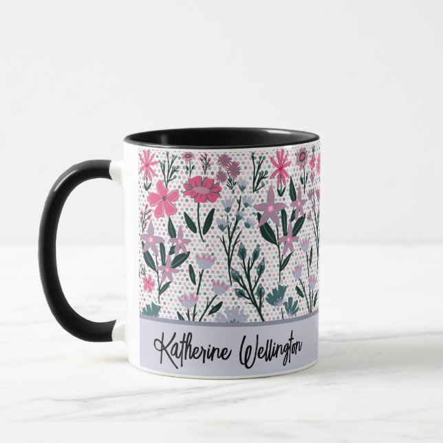 Modern Wildflowers Mug (Left)