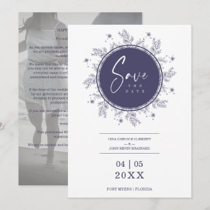 Modern Wildflowers Whimsical Script Custom Photo
