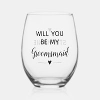 Modern Will You Be My Groomsmaid Proposal Wedding