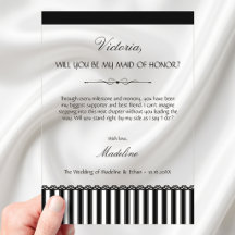 Modern Will You Be My Maid of Honour Proposal
