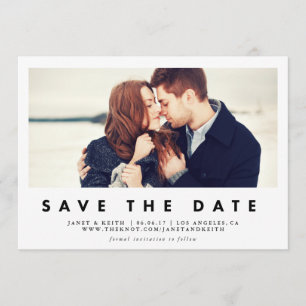 Modern Window Save the Date Photo Card