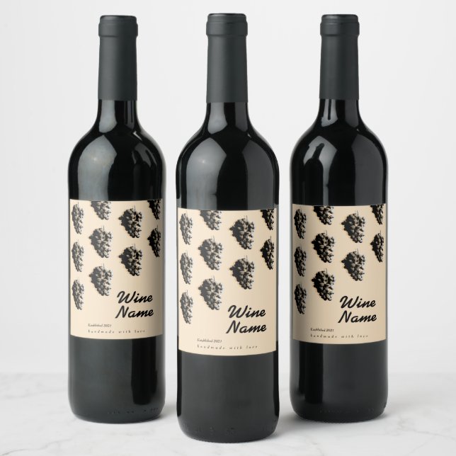 Modern Wine Label Design (Bottles)