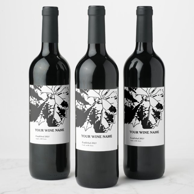 Modern Wine Label Design (Bottles)