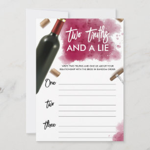 Modern Wine Two Truths and a Lie Game Card